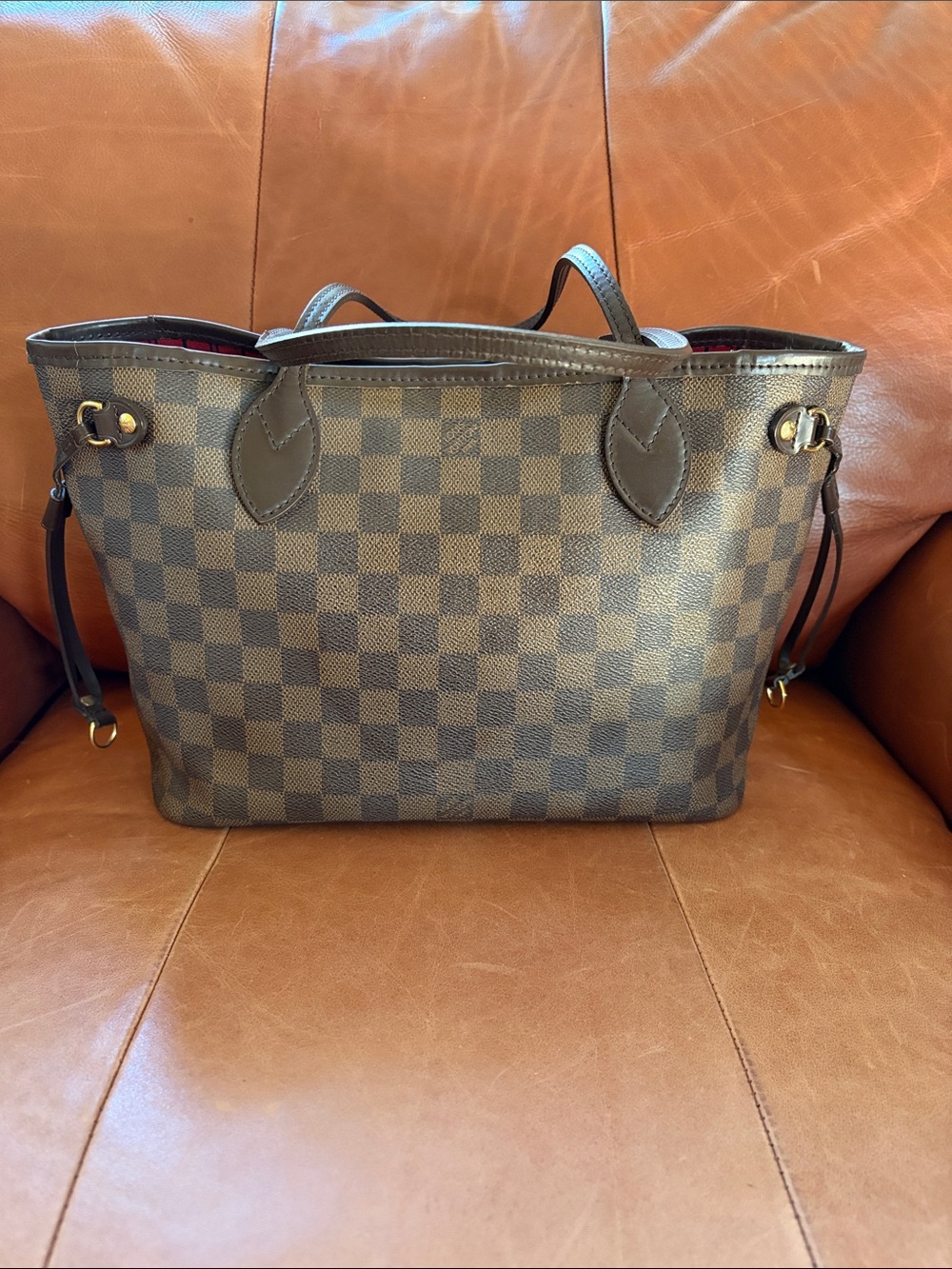 💄💋 Authentic Louis Vuitton Ebene Damier Neverfull PM Tote Bag💄💋